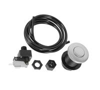 Pulsante Pneumatico per Smaltimento Rifiuti, Argento, Set