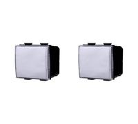 Pulsante Portanome 2P Compatibile Bticino Matix Colore Bianco