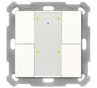 Pulsante RF 4 volte Plus con attuatore, finitura bianco opaco per la domotica KNX