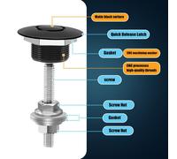 Pulsante Rilascio Auto Cappuccio Cofano Perno Serratura Paraurti Clip Nero