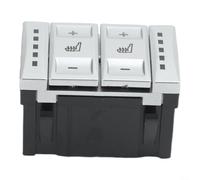 Pulsante riscaldato stile OEM BS7T19K314AB per Ford Mondeo 4 S MAX 3 2006-2015, finitura argento con retroilluminazione rossa, nessuna modifica necessaria