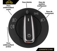 Pulsante Rotante Fanali Pinze per VW Sharan Transporter T5 Up 3BD941531