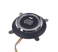 Pulsante Rotondo 1 pz 12V auto sostituzione motore auto avviamento arresto pulsante ingresso senza chiave accensione interruttore di avviamento auto sostituzione auto Pulsante Momentaneo