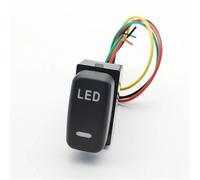Pulsante Rotondo Interruttore a chiave a LED da 1 pezzo, accensione/spegnimento, luci diurne, DRL, interruttore a pulsante, adatto per Mitsubishi Pajero