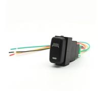 Pulsante Rotondo Interruttore a chiave a LED da 1 pezzo, accensione/spegnimento, luci diurne, DRL, interruttore a pulsante, adatto per Mitsubishi Pajero