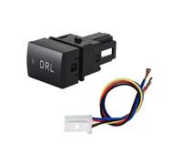 Pulsante Rotondo Interruttore per luci diurne a per auto con registratore di guida fendinebbia anteriore e posteriore cavo adatto per Nissan Sylphy Teana