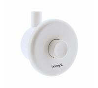 Pulsante scarico WC incasso pneumatico bianco compatibile cassette BAMPI CKITPNI