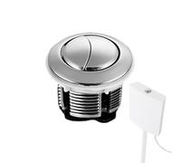 Pulsante Sciacquone - Tasto Doppio A Testa Rotonda, Sostituzione Pulsante WC | Kit Di Sostituzione Parti Universale Regolabile Per Cassa Della Maggior Parte Dei WC Doppi.