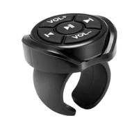 Pulsante senza fili - Radio Controller multimediale | Trasmettitore bluetoth | Radio Controller multimediale | Pulsante remoto per auto, ricevitore C0NTroller a distanza del volante per moto