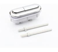 Pulsante serbatoio WC 1 pz 9,9X2,9 cm Pulsante di scarico a doppia chiave Striscia lunga Raccordi for pulsanti for WC in plastica ABS