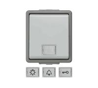 PULSANTE SIEMENS 5TD4701, 250 V, Grigio chiaro, Grigio scuro