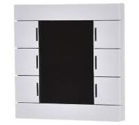 Pulsante Smart 86, 6 aree sensore con display a colori, bianco puro lucido -