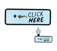 Pulsante Sorpresa "Click Here", Divertente Pulsante a Scatto con Dito, Regali Scherzo, Regali Umoristici da Ufficio per Colleghi, Amici e Feste (1PCS)