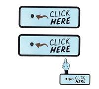 Pulsante Sorpresa "Click Here", Divertente Pulsante a Scatto con Dito, Regali Scherzo, Regali Umoristici da Ufficio per Colleghi, Amici e Feste (2PCS)