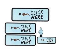 Pulsante Sorpresa "Click Here", Divertente Pulsante a Scatto con Dito, Regali Scherzo, Regali Umoristici da Ufficio per Colleghi, Amici e Feste (3PCS)