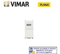 PULSANTE + SPIA PER UNITA SEGNALAZIONE VIMAR PLANA 14068.B BIANCO