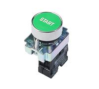 Pulsante Start Stop da 22 mm con il simbolo della freccia XB2 Pulsante interruttore a sfioramento piatto, interruttore a pulsante con pulsante di ripristino automatico (Color : Xb2-ba4331)