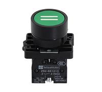 Pulsante Start Stop da 22 mm con il simbolo della freccia XB2 Pulsante interruttore a tocco piatto Interruttore a pulsante momentaneo Pulsanti rosso/verde Componenti elettronici (Size : 4 Green -Two