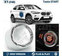 PULSANTE Start Stop Per Bmw X1 F48 con TASTO OFF Crystal Cromato Tuning