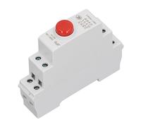 Pulsante su Guida Din, Interruttore a Pulsante su Guida Din AC230V Salvaspazio per Contattore (rosso)