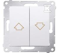 Pulsante tapparella blocco elettrico bianco SIMON54 DZP1.01/11