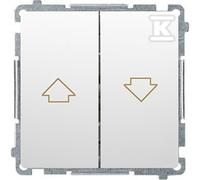 Pulsante tapparella BMZ1.01/11 Basic modulo bianco