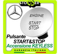 Pulsante Tasto Interruttore START&STOP ENGINE Accensione KEYLESS Motore MERCEDES