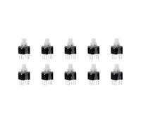 Pulsante tattile micro mini con aggancio, interruttore di blocco e sblocco automatico, DIP 6 pin, 5,8 * 5,8/7 * 7/8 * 8/8,5 * 8,5 mm, 20 pezzi(5.8x5.8mm,RED CAP_LOCKING)