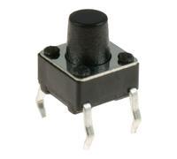 Pulsante Tattile Mini A Pressione Momentaneo 50 X 6X6X7Mm Montato Su PCB SPST