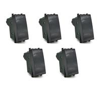 Pulsante unipolare 10A-250V nero compatibile Serie Plana (5)