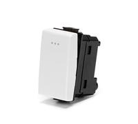 Pulsante unipolare 16A bianco compatibile anche con BTicino Matix