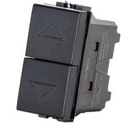 Pulsante Unipolare Doppio Abl Nero a 16 250 V 8 Pezzi