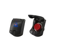 Pulsante universale auto con sportellino nero - 12V 7A