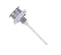 Pulsante Vaschetta Wc in ABS Argento, Foro 38mm, Tasto Manuale | Testa Tonda e Bordi Arrotondati, Finitura Lucida, Installazione Semplice, per Coperchio e Manutenzione Colore Casuale