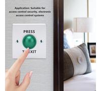 Pulsante Verde Pulsante Sgancio Porta Autoreset Funzionamento Lega Alluminio Pul