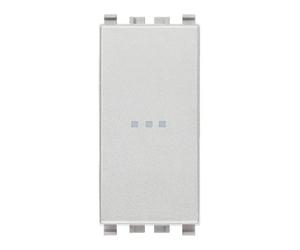 Pulsante Vimar Eikon Next assiale 1P NO 10A illuminabile 20108.N