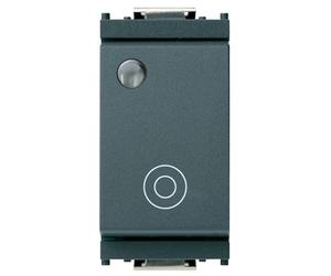 Pulsante Vimar Idea 10A luminoso grigio 1PNO 16090