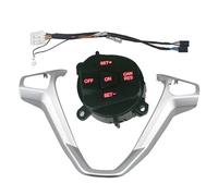 Pulsante Volante Multifunzione Auto Per Fiesta MK7 MK8 Per Ecosport 2013 2014 2015 Interruttore Pulsante Volante Controllo Velocità Dell'auto Sistema Multifunzione(Red one set)
