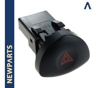 Pulsante Warning RENAULT Clio II 2 Fase 2 1.2 1.4 1.5 dCi 1.9D Nero 4 Pin 12V