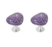 Pulsante WC 2 pezzi di pulsante for WC a forma di cuore con strass, adatto for unghie, strumento for premere il pulsante superiore dello sciacquone del serbatoio del WC(2pcs Purple)