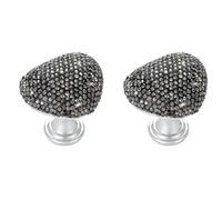 Pulsante WC 2 pezzi di pulsante for WC a forma di cuore con strass, adatto for unghie, strumento for premere il pulsante superiore dello sciacquone del serbatoio del WC(2pcs Shiny black)