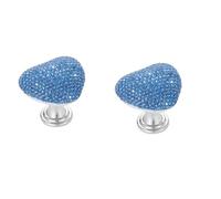 Pulsante WC 2 pezzi di pulsante for WC a forma di cuore con strass, adatto for unghie, strumento for premere il pulsante superiore dello sciacquone del serbatoio del WC(2pcs blue)
