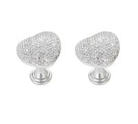 Pulsante WC 2 pezzi di pulsante for WC a forma di cuore con strass, adatto for unghie, strumento for premere il pulsante superiore dello sciacquone del serbatoio del WC(2pcs white)