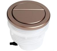 Pulsante WC a doppio scarico rotondo ABS risparmio idrico nascosto cisterna | Doppio scarico completo/mezzo filo, corpo stampato a iniezione ABS, vernice spray antigraffio, adatta a fori da 72,5-80 mm