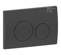 Pulsante WC DELTA20 tondo nero opaco 115.127.14.1