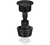 Pulsante WC doppio in ABS di ricambio per cisterne Fluidmaster PRO550UK e Skylo SKY005 - Attuatore moderno a pressione per serbatoio con 20 mm/40 mm/50 mm/60 mm (nero)