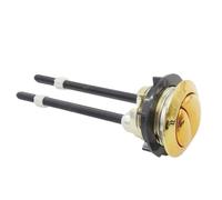 Pulsante WC dorato da 38 mm, serbatoio dell'acqua, doppia spinta