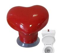 Pulsante WC - Pulsante serbatoio WC di - Strumenti assistenti - Interruttore serbatoio a forma di cuore, Decorazione del bagno Amore, Fornisce ogni volta un lavaggio fluido ed efficiente, 1,57 *