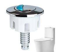 Pulsante WC - Pulsante WC Con Telecomando | Pressa Per Cisterna A Forma Rotonda Ovale A Doppio Scarico Da 4,9x7,5 Cm, Sciacquone Elettrolitico Per Serbatoi 'acqua Del Bagno