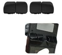 Pulsanti a spalla aggiornati per R36S con microinterruttori silenziosi, trigger da gioco antiscivolo, per chiavi di ricambio in PLA per controllo di precisione, bianco (nero)